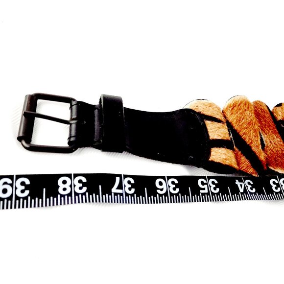 Unique Fur Lion Designer Belt 2 1/2" x 39" - Picture 5 of 9